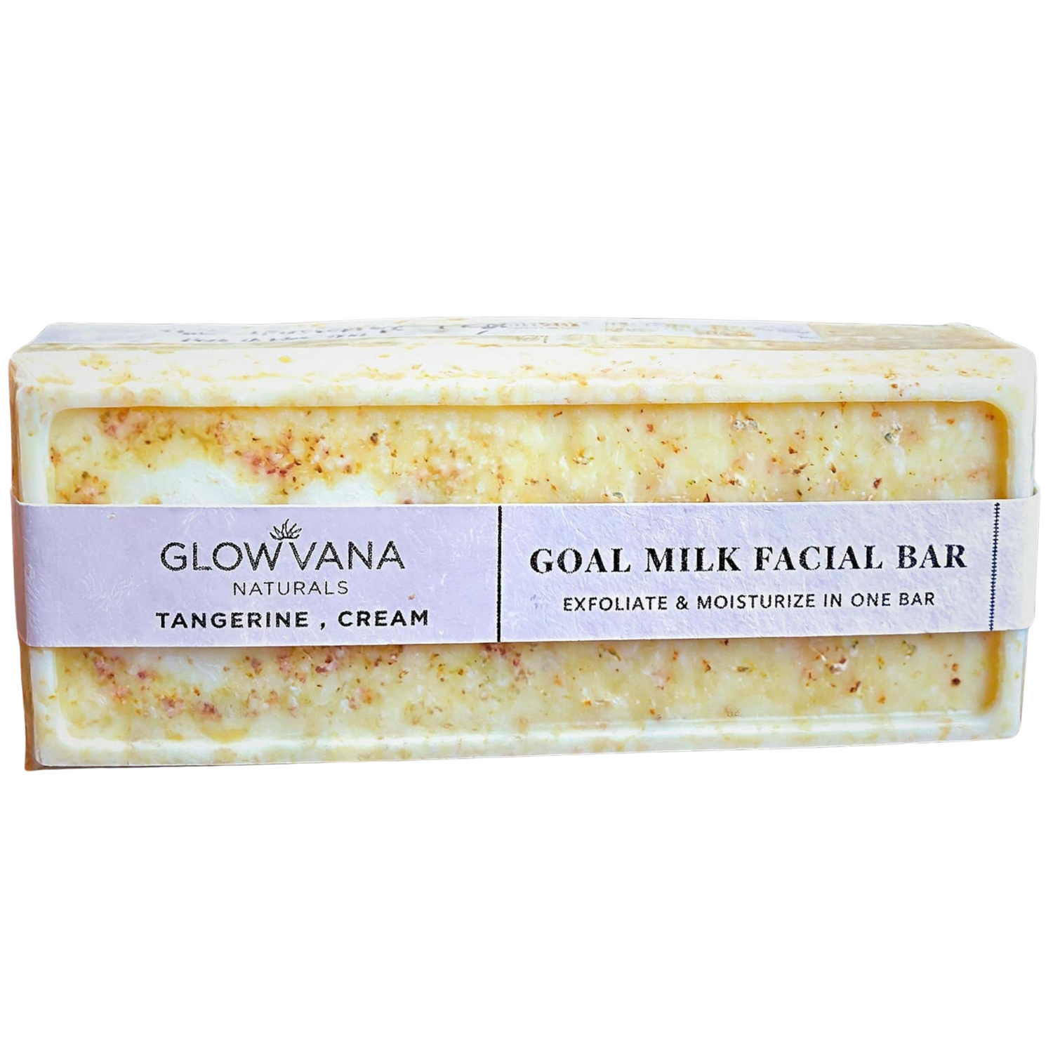 Glowvana Double Bar – Tangerine Scrub & Goat Milk Soap