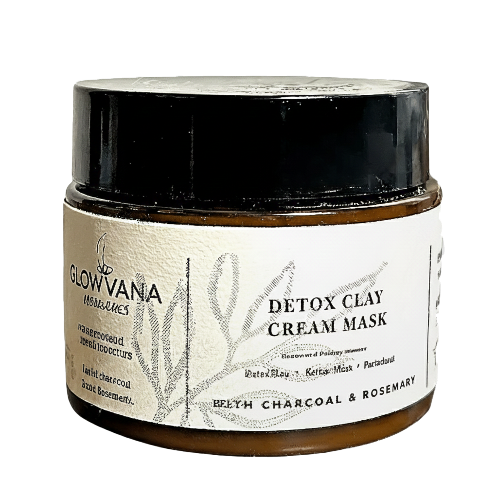 Detox Clay Cream Mask | Rosemary-Activated Charcoal