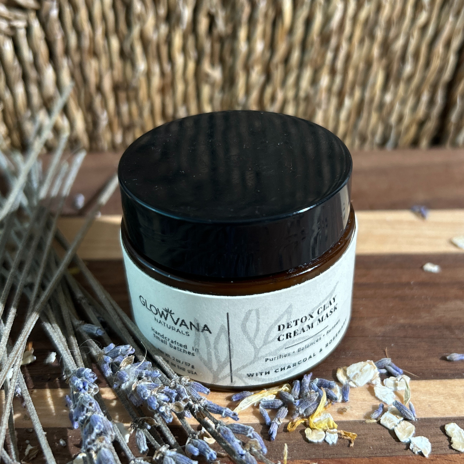 Detox Clay Cream Mask | Rosemary-Activated Charcoal - Image 3