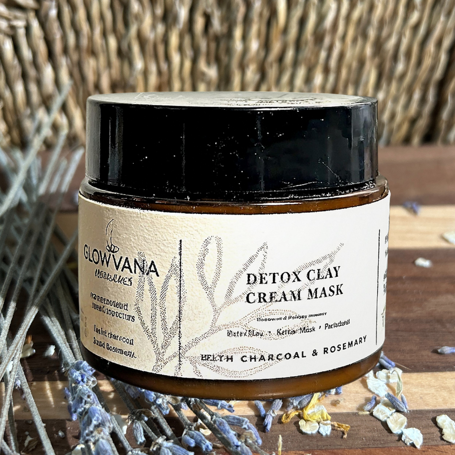 Detox Clay Cream Mask | Rosemary-Activated Charcoal - Image 4
